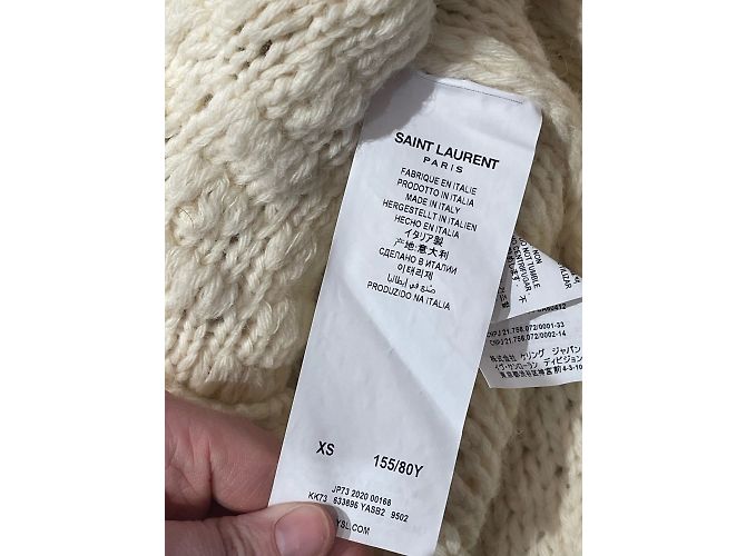 SAINT LAURENT Strickwaren T.International XS Wolle Roh - Ansicht 8