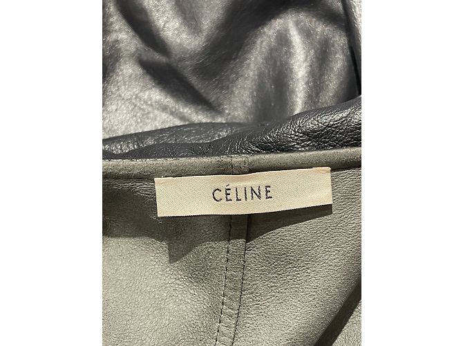 Céline CELINE Jacken T.FR 34 Leder Schwarz - Ansicht 3