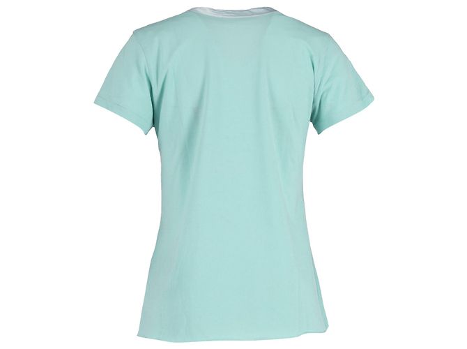 Camiseta Sacai Luck de algodón turquesa con forro de tul - vista 3