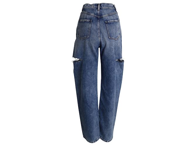 Maison Martin Margiela Maison Margiela Side Cut-Out Jeans in Blue Cotton Denim - view 3