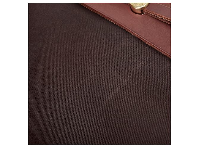 Hermès Hermes Brown Herbag Cabas MM Marrone Marrone scuro - vista 13