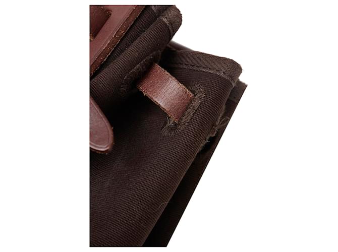 Hermès Hermes Brown Herbag Cabas MM Marrone Marrone scuro - vista 14