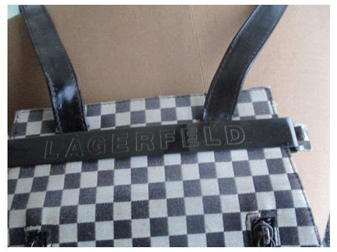 Karl Lagerfeld Zaino N a scacchiera/B. - vista 2