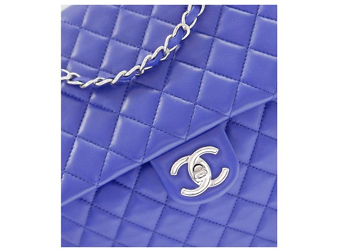 Chanel Urban Spirit Backpack Blue Lamb Leather - view 2