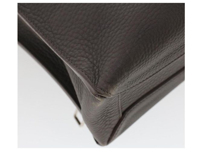 LOUIS VUITTON Borsa a tracolla Naxos Pelle Grigia LV Auth am4782 Marrone - vista 17