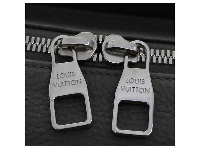 LOUIS VUITTON Borsa a tracolla Naxos Pelle Grigia LV Auth am4782 Marrone - vista 9