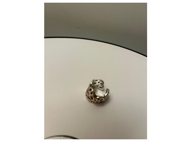Anillo de cadena Hermès en plata - vista 4
