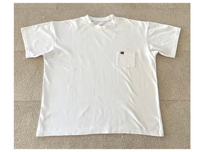 Autre Marque Mât de misaine Camiseta oversized de algodão creme Cru - vista 2