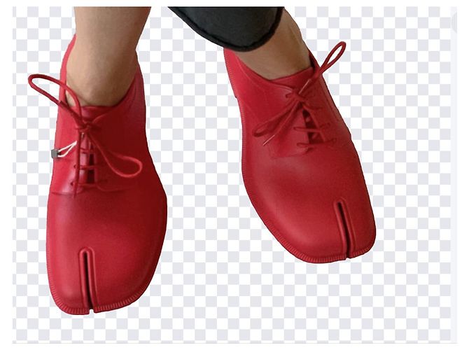 Maison Martin Margiela Scarpe Tabi Rosse Rosso - vista 2