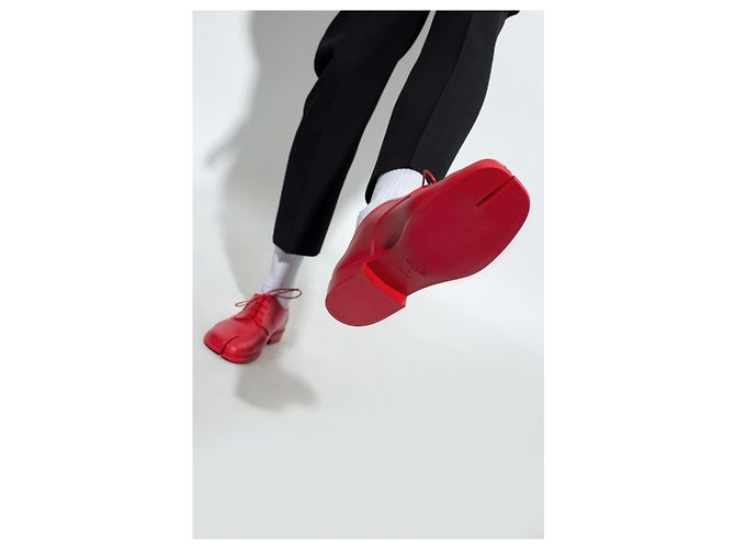 Maison Martin Margiela Scarpe Tabi Rosse Rosso - vista 4