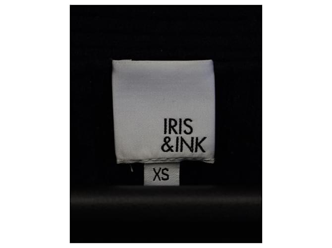 Iris & Ink Pullover mit V-Ausschnitt aus marineblauem Kaschmir - Ansicht 2