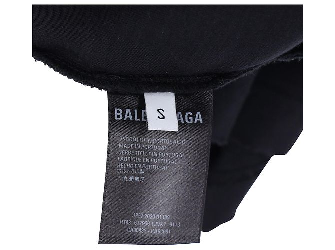 Everyday Balenciaga T-Shirt mit Alien-Print aus schwarzer Baumwolle - vue 5