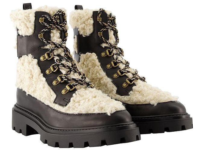 Gomma Catena Stiefel – Tod's – Leder – Schwarz - vista 2