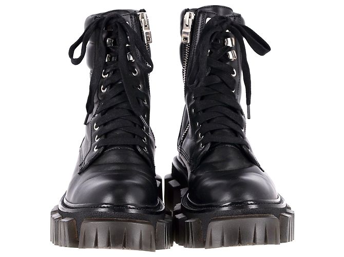 Anfibi Amiri in Pelle Nera - vista 2