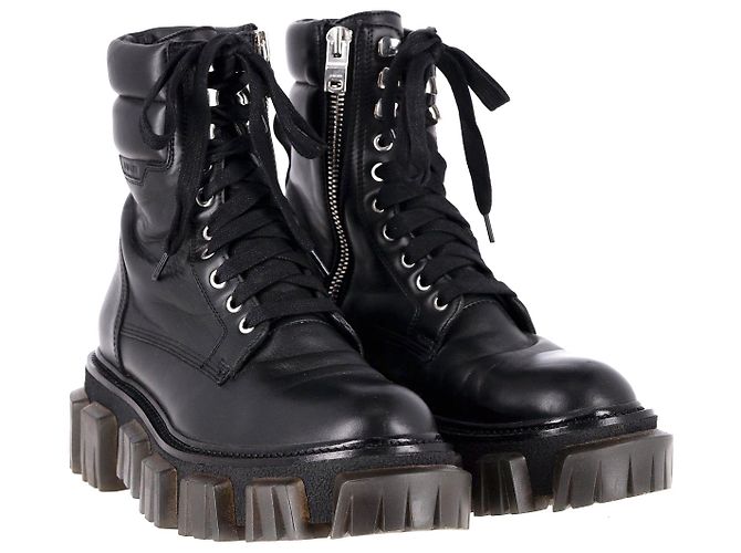 Anfibi Amiri in Pelle Nera - vista 3