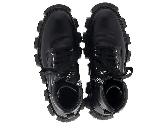 Anfibi Amiri in Pelle Nera - vista 5