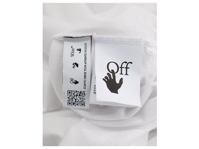 Off White Camiseta Off-White Espiral Oposta em Algodão Branco - vista 3