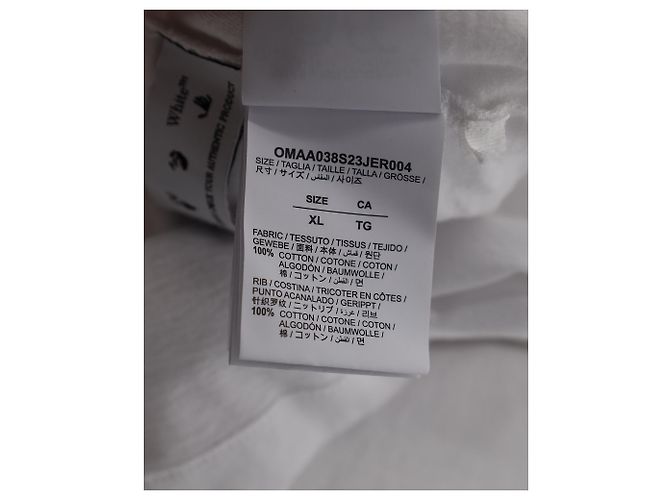 Off White Camiseta Off-White Espiral Oposta em Algodão Branco - vista 4