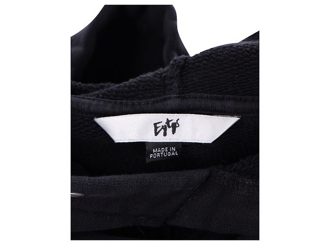 Autre Marque Eytys Lewis Logo-Patch-Hoodie aus schwarzer Bio-Baumwolle - Ansicht 4