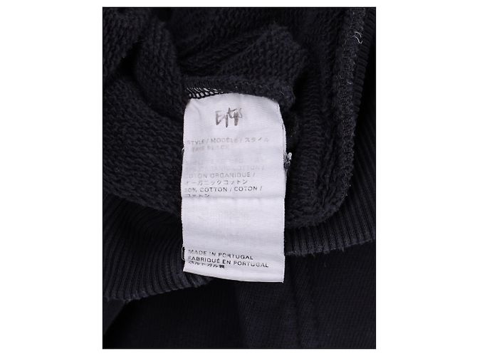Autre Marque Eytys Lewis Logo-Patch-Hoodie aus schwarzer Bio-Baumwolle - Ansicht 6