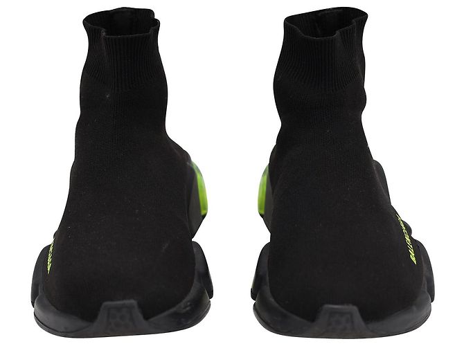 Balenciaga Speed Trainer aus Clearsole Yellow Fluo Polyester Schwarz - Ansicht 13