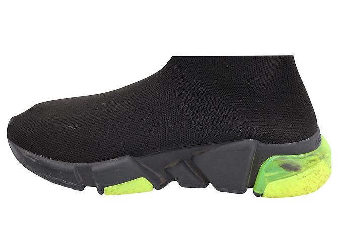 Balenciaga Speed Trainer aus Clearsole Yellow Fluo Polyester Schwarz - Ansicht 6
