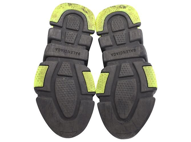 Balenciaga Speed Trainer aus Clearsole Yellow Fluo Polyester Schwarz - Ansicht 7
