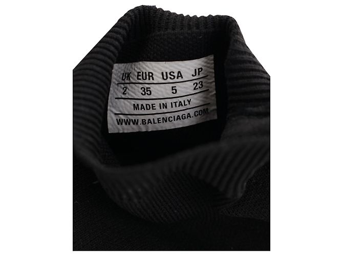 Balenciaga Speed Trainer aus Clearsole Yellow Fluo Polyester Schwarz - Ansicht 8