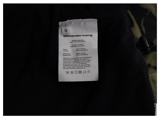 Giacca con zip frontale stampata Alexander Wang in cotone multicolore - vista 4