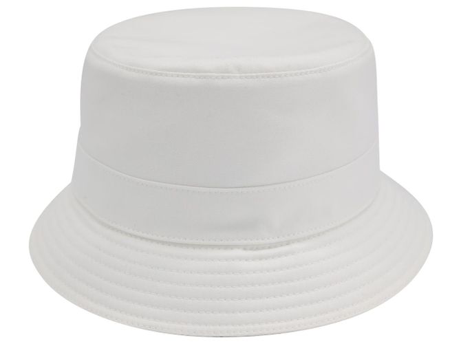Hermès Cappello da pescatore Hermes Chapeau James in cotone bianco - vista 4
