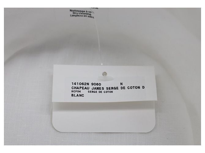 Hermès Cappello da pescatore Hermes Chapeau James in cotone bianco - vista 7