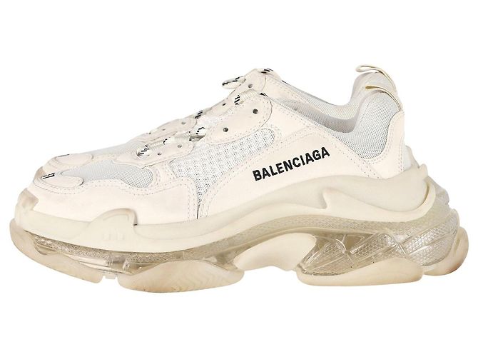 Everyday Balenciaga Triple S Sneakers aus beigem Polyurethan - Ansicht 4