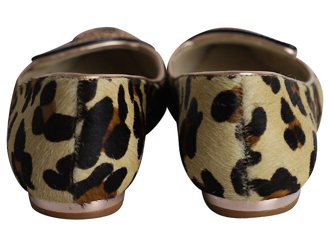 Bailarinas con mariposas Bibi de Sophia Webster con pelo de potro con estampado animal - vista 4