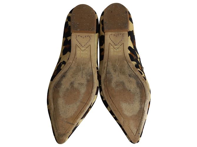 Bailarinas con mariposas Bibi de Sophia Webster con pelo de potro con estampado animal - vista 6