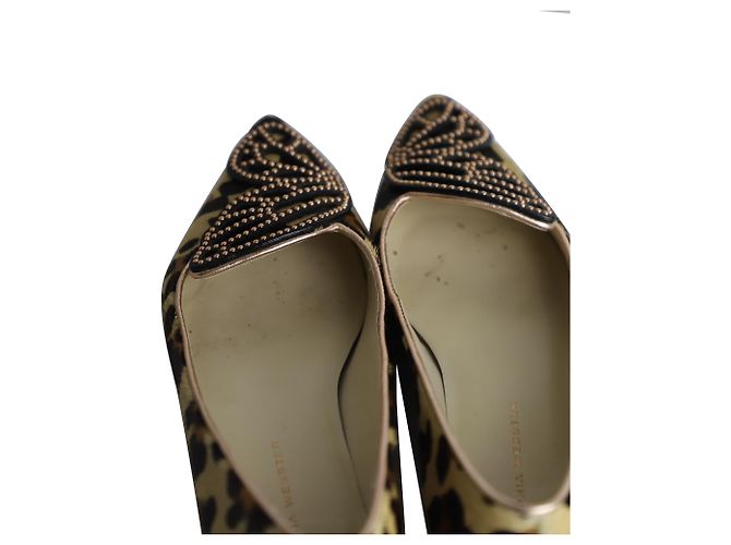 Bailarinas con mariposas Bibi de Sophia Webster con pelo de potro con estampado animal - vista 7