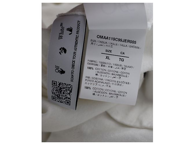 Off White Off-White Outfit Came From Italy T-Shirt aus weißer Baumwolle - Ansicht 5