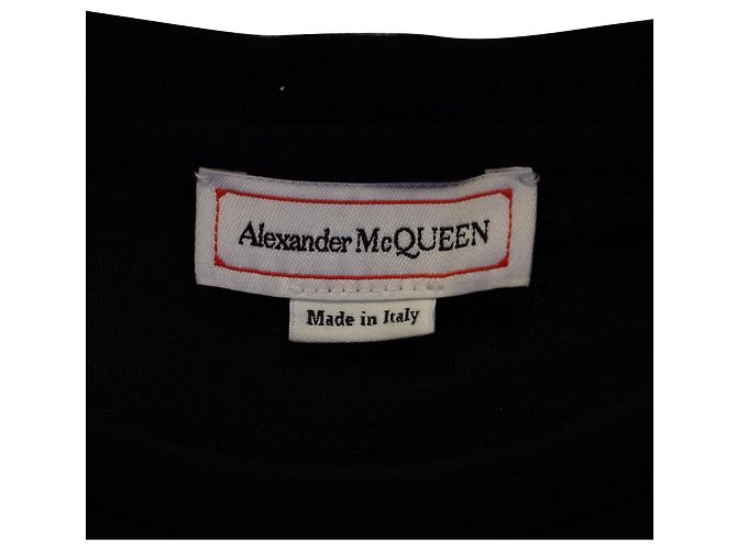 Camiseta Alexander McQueen Harness Skull em algodão preto - vista 2