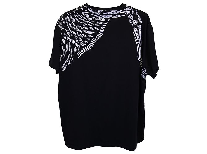 Camiseta Alexander McQueen Harness Skull em algodão preto - vista 3