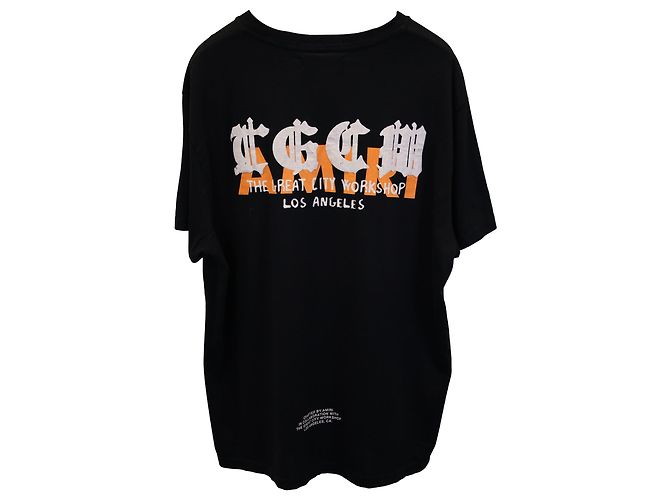 T-shirt stampata Amiri sizeCW in cotone nero - vista 2