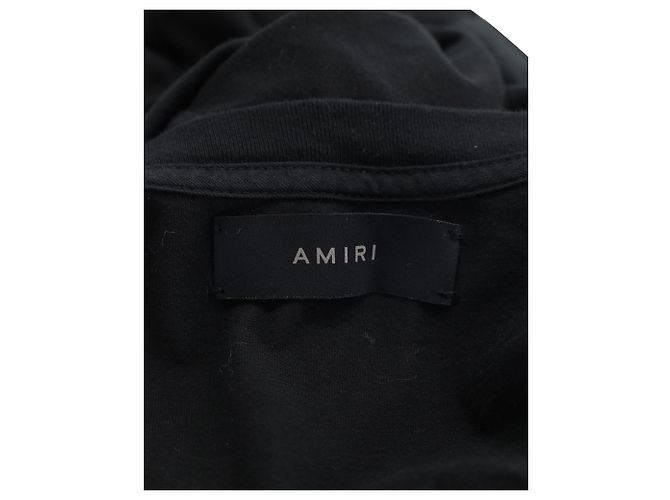 T-shirt stampata Amiri sizeCW in cotone nero - vista 3