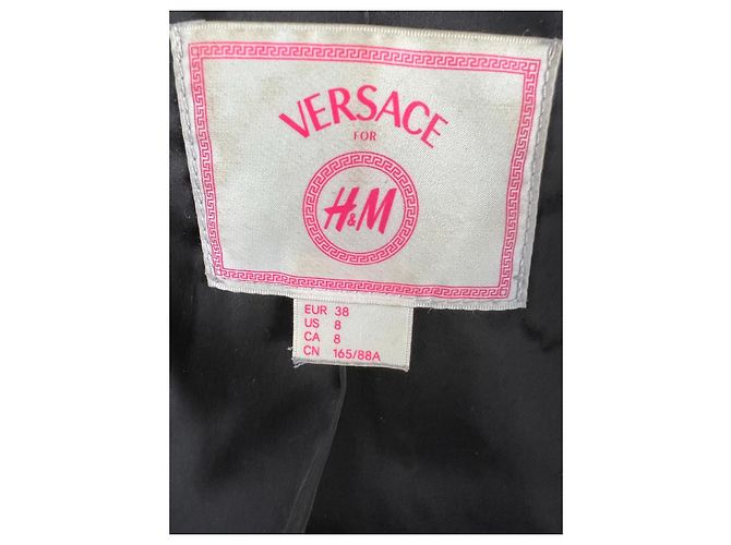 Versace For H&M Abrigos, Ropa de calle Negro - vista 3