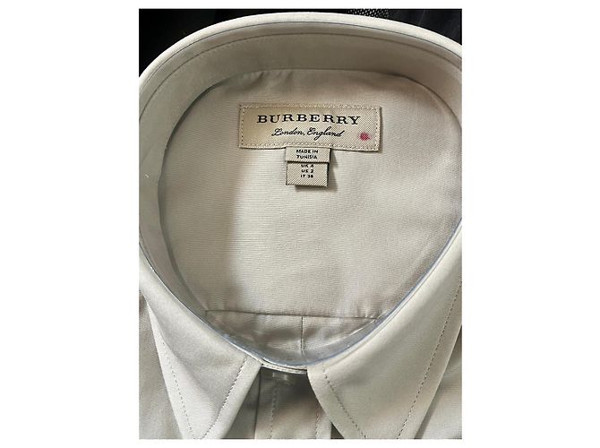 Camicia stile uniforme Burberry Beige - vista 9