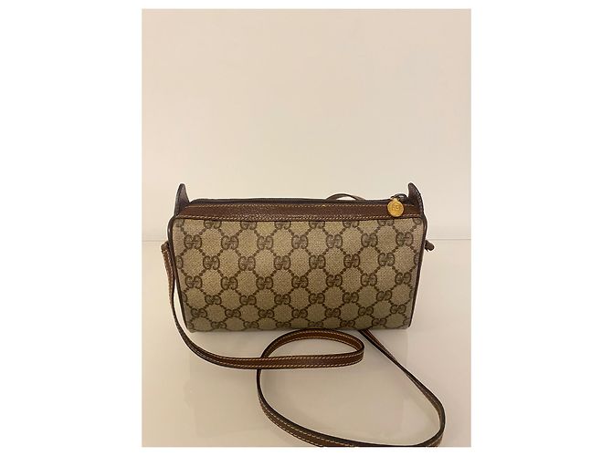 Borsa a mano Gucci Ophidia GG in pelle beige - vista 2