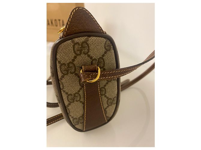 Borsa a mano Gucci Ophidia GG in pelle beige - vista 3