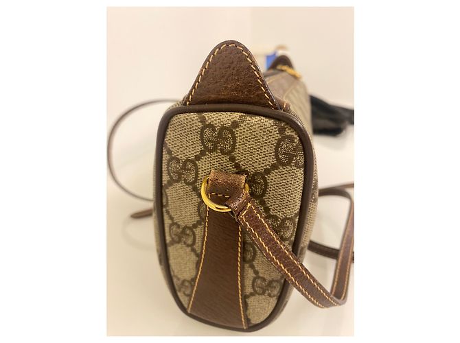 Borsa a mano Gucci Ophidia GG in pelle beige - vista 4