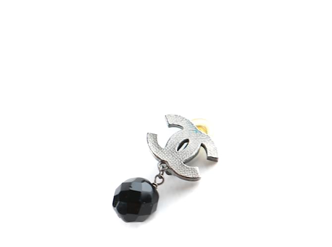 CHANEL Orecchini T.  metallo Nero - vista 3