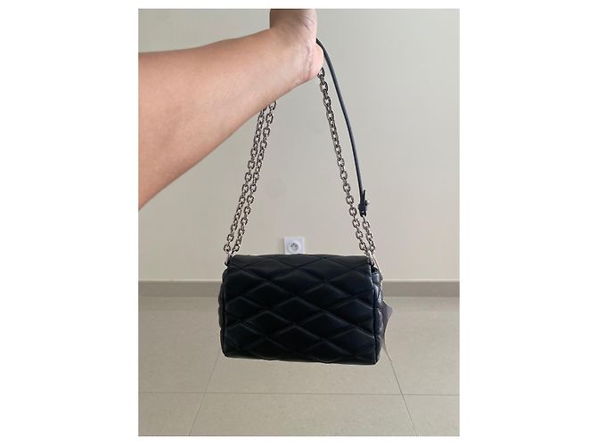 Borsa a mano GO Louis Vuitton in pelle nera -14 Eccellente stato Nero - vista 7