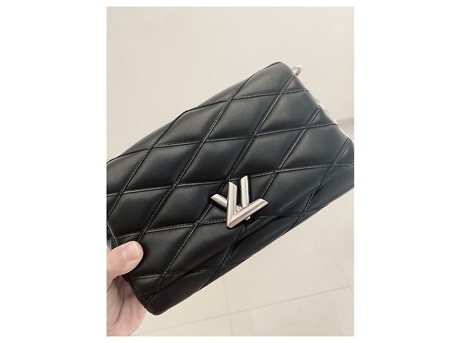 Borsa a mano GO Louis Vuitton in pelle nera -14 Eccellente stato Nero - vista 9