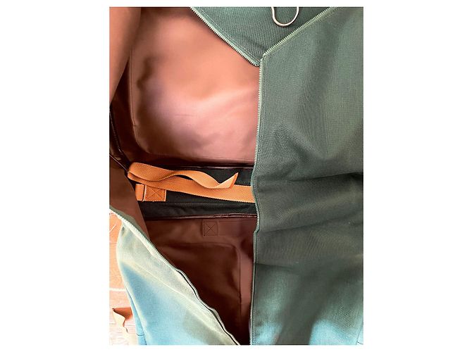 Lancel - Copertura per appendiabiti / Abiti - Valigia da viaggio vintage Verde scuro - vista 10