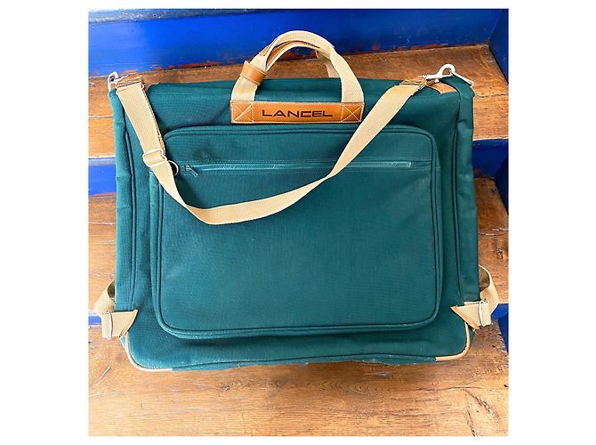 Lancel - Copertura per appendiabiti / Abiti - Valigia da viaggio vintage Verde scuro - vista 2